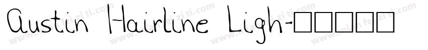 Austin Hairline Ligh字体转换